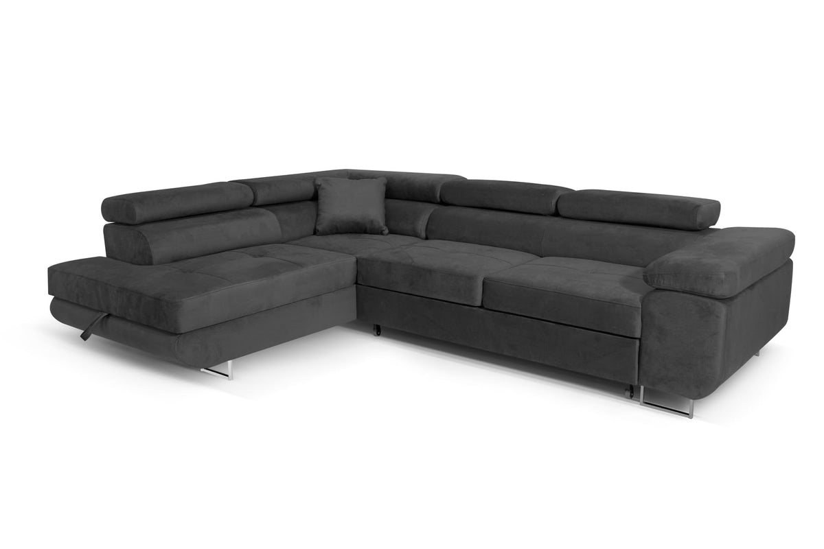Aller L-Shaped Corner Sofa with Sleep Function