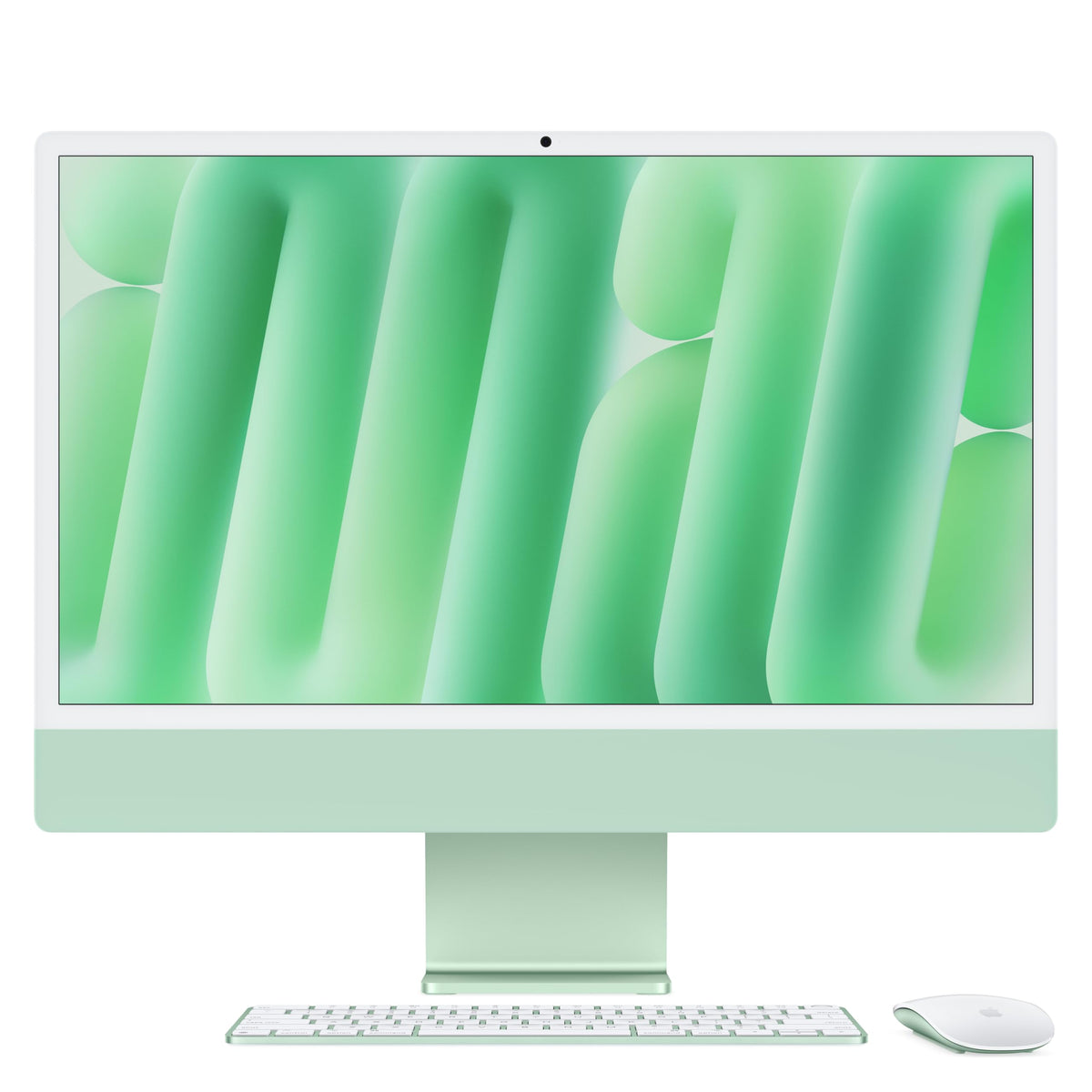 Apple iMac All-in-One Desktop Computer with M4 Chip with 10 Core CPU and 10 Core GPU: 24" Retina Display, 16GB Shared Memory, 512GB SSD Memory, Matching Accessories; Silver