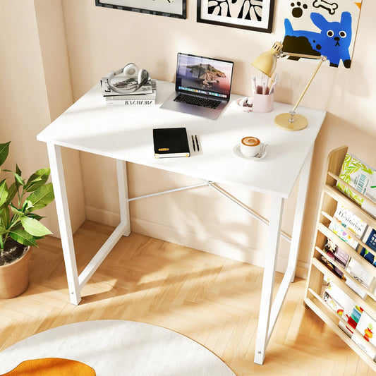 DUMOS 32 Inch Small Computer Desk, Gaming Desks for Home Office Bedroom