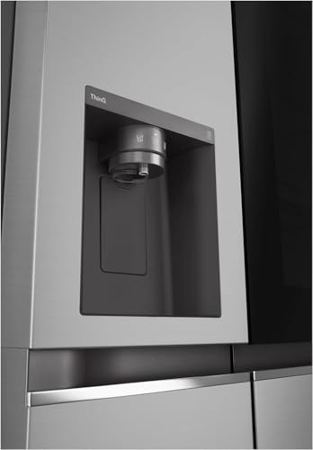 LG GSXE90MBDD Side by Side Kühlschrank mit InstaView Craft Ice | Door in Door | Crushed Ice -und Wasserspender EEK: Klasse D | 628 Liter Kapazität | Festwasseranschluss | Total No Frost