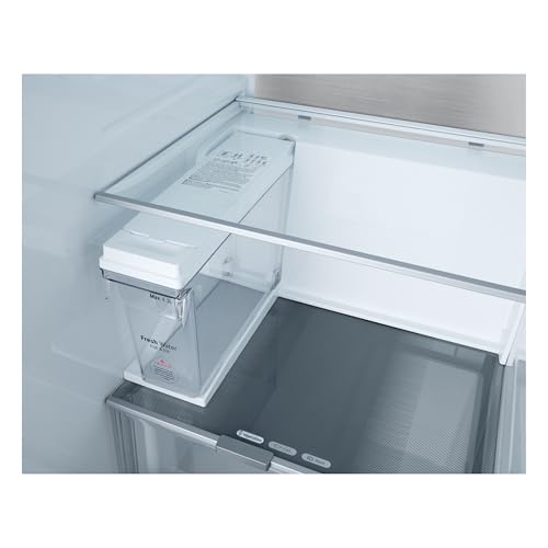 LG GSXE90MBDD Side by Side Kühlschrank mit InstaView Craft Ice | Door in Door | Crushed Ice -und Wasserspender EEK: Klasse D | 628 Liter Kapazität | Festwasseranschluss | Total No Frost