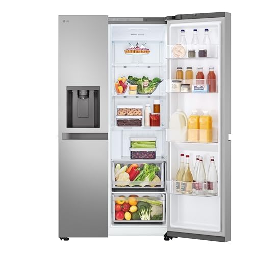 LG GSLC40PYPE Side-by-Side Kühlschrank ǀ Smart Inverter Compressor ǀ Eis- und Wasserspenderǀ Total No Frost Technologie ǀ EEK E ǀ 638 L