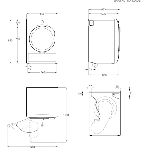 AEG Heat Pump Dryer 8 kg, Test Winner of Stiftung Warentest, Series 8000 AbsoluteCare - Wool and Silk Drying, C, Energy Saving, Drum Lighting, Wrinkle Protection, Gentle Drum, TR8AMZ68