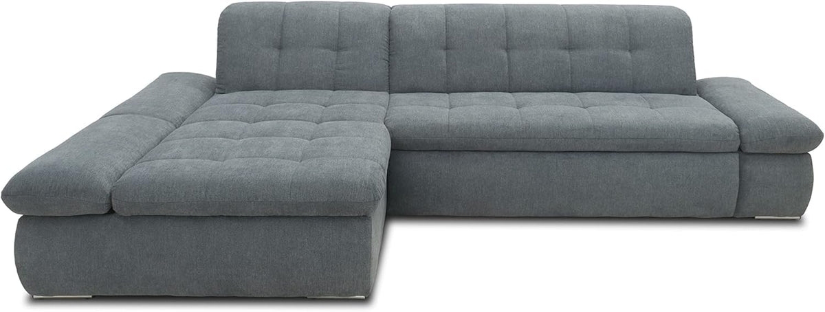 DOMO. collection Moric Corner Sofa, L-Shaped, Corner Sofa, L-shaped, 300 x 172 x 80 cm (W x D x H), Beige