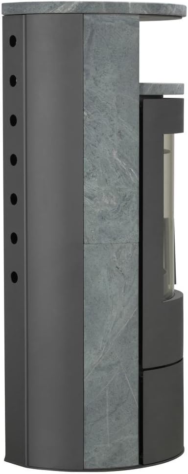 Thermia Munich Wood Stove Natural Stone 7 kW Continuous Burn, Automatic, Grey