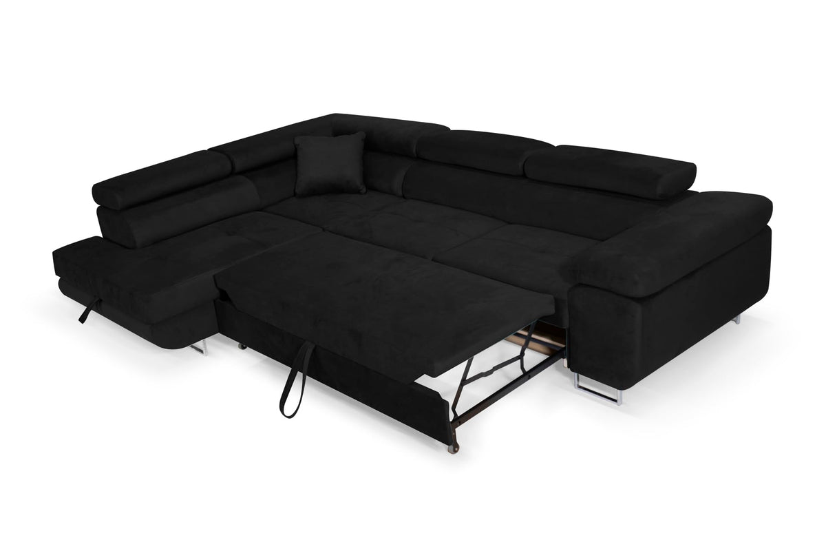 Aller L-Shaped Corner Sofa with Sleep Function