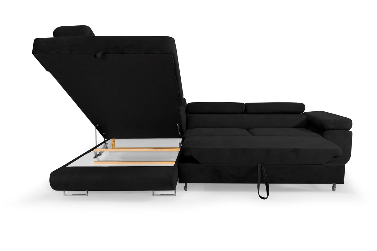 Aller L-Shaped Corner Sofa with Sleep Function