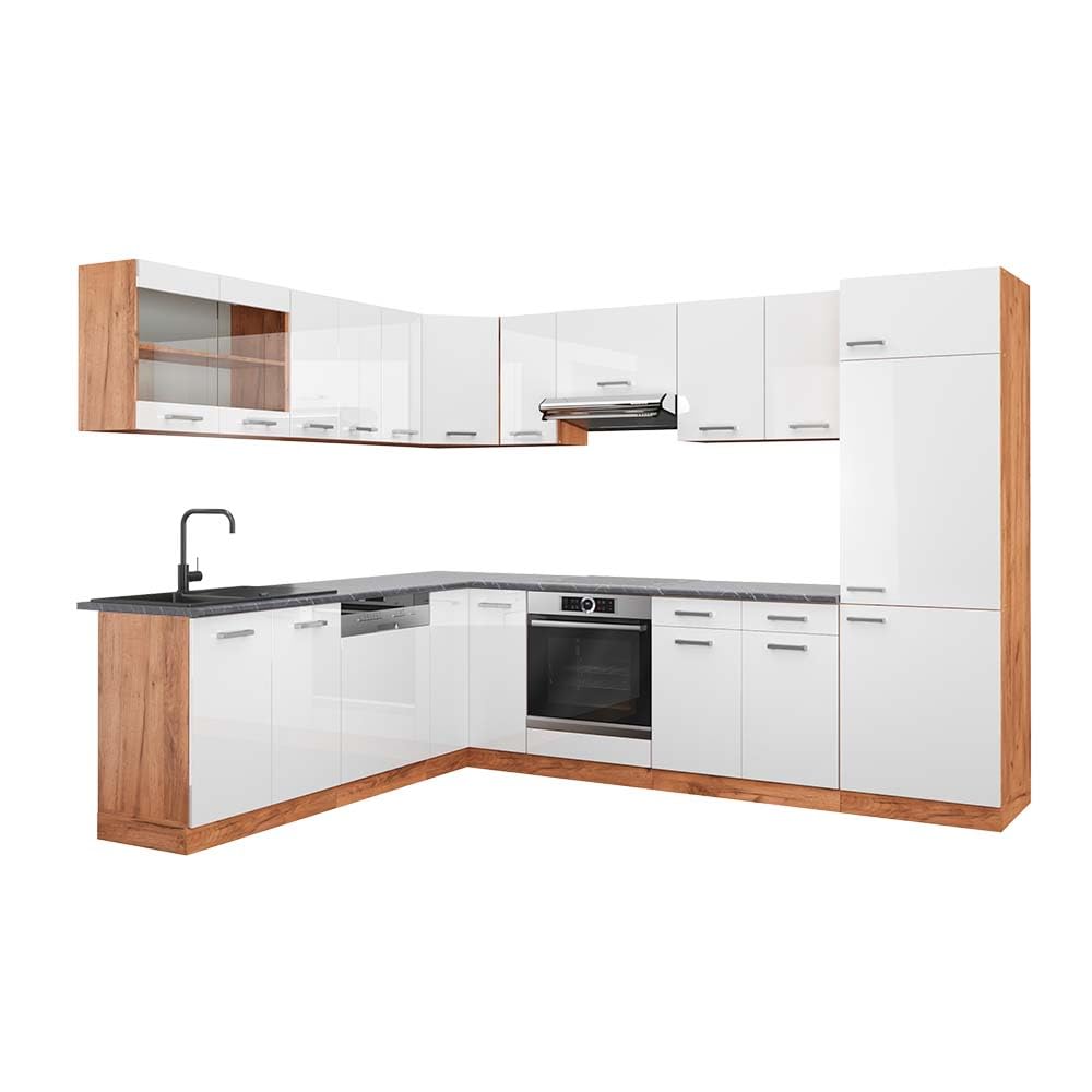 Vicco Goldkraft Kitchen Unit R-Line Corner 287 x 277 cm