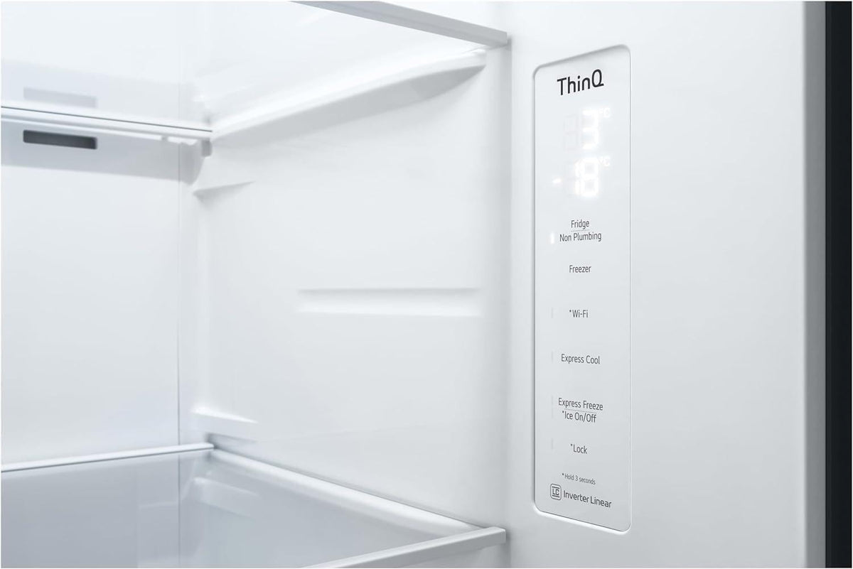 LG GSLC40PYPE Side-by-Side Kühlschrank ǀ Smart Inverter Compressor ǀ Eis- und Wasserspenderǀ Total No Frost Technologie ǀ EEK E ǀ 638 L