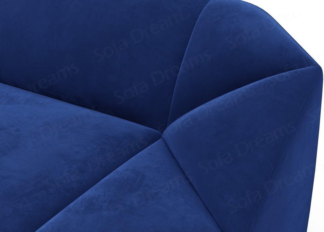 Wohnlandschaft Cabrera U-Shape Fabric Sofa in Velvet Designer Sofa Sun Velvet (Green, Ottoman Left)
