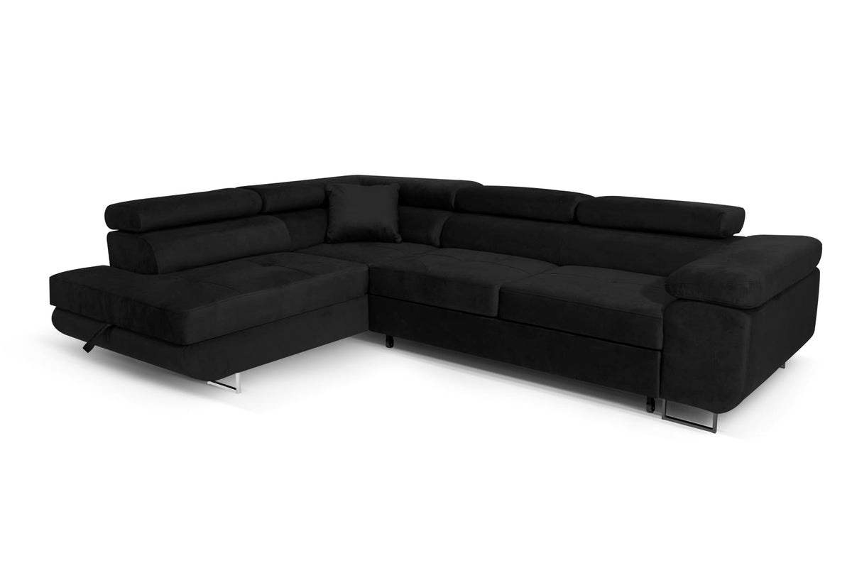 Aller L-Shaped Corner Sofa with Sleep Function