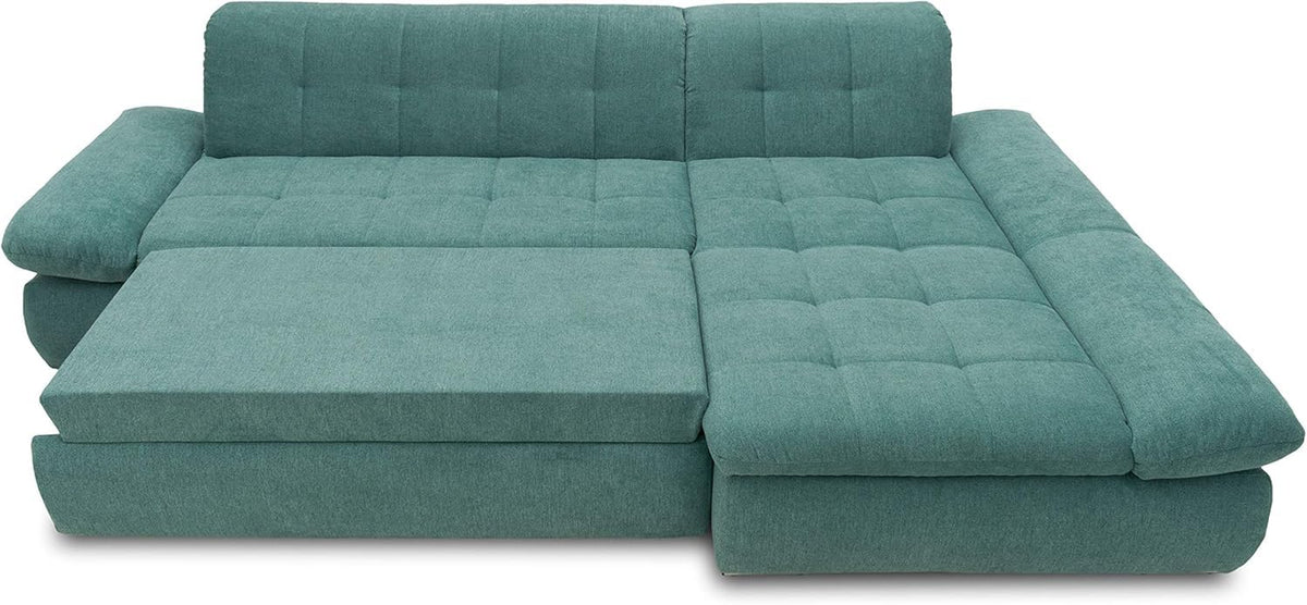 DOMO. collection Moric Corner Sofa, L-Shaped, Corner Sofa, L-shaped, 300 x 172 x 80 cm (W x D x H), Beige