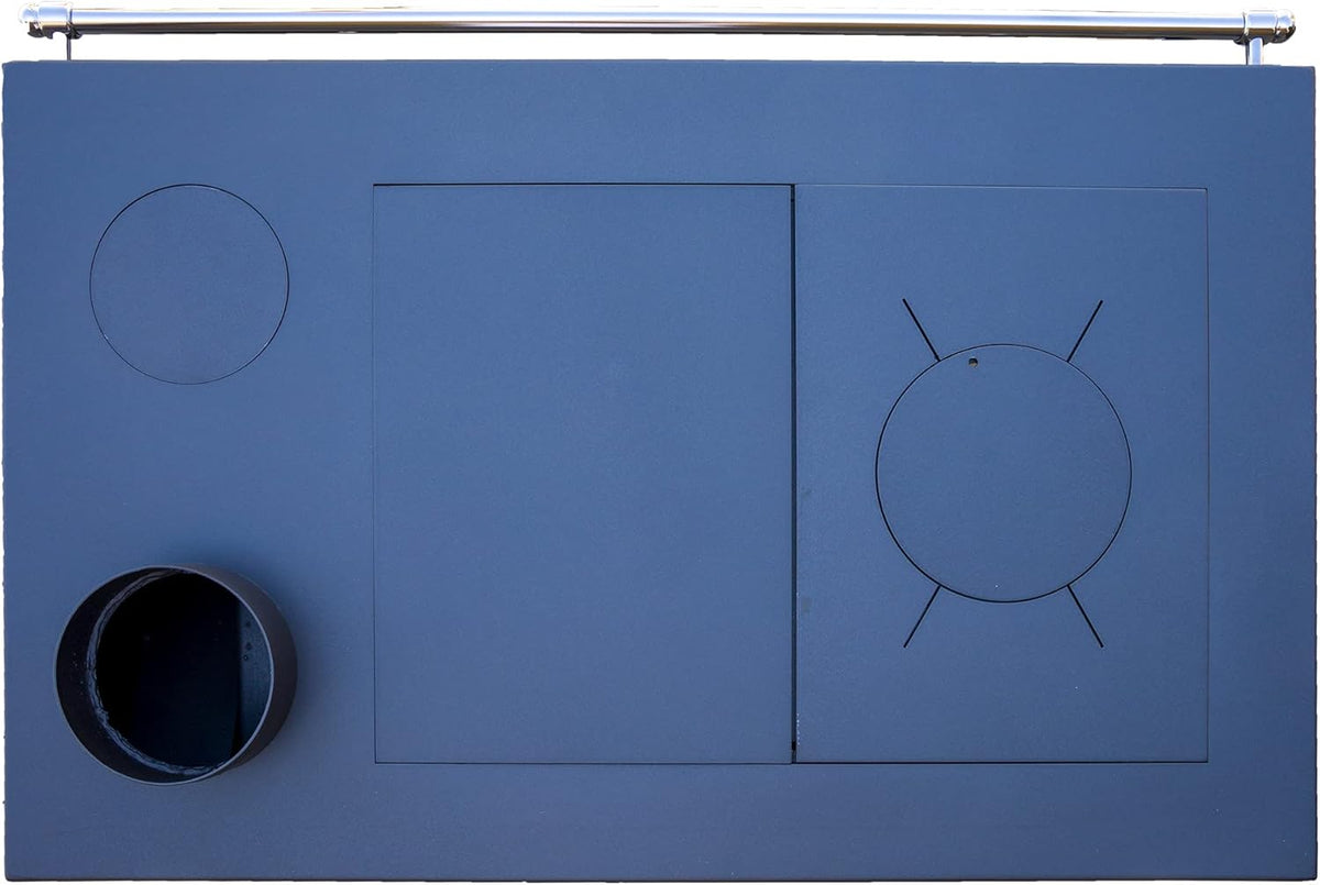 Viki 25071 Workshop Stove with Baking Compartment and Hob 10.5 kW Swedish Stove Fireplace Hut Oven