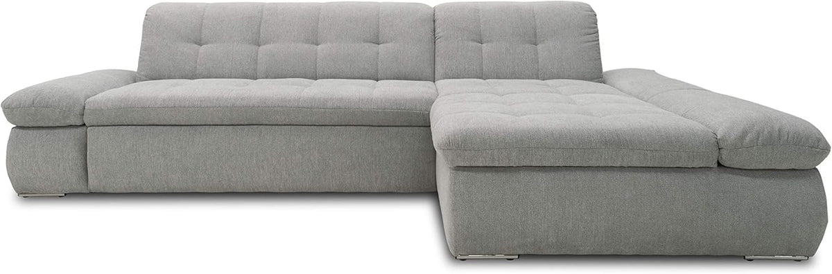 DOMO. collection Moric Corner Sofa, L-Shaped, Corner Sofa, L-shaped, 300 x 172 x 80 cm (W x D x H), Beige