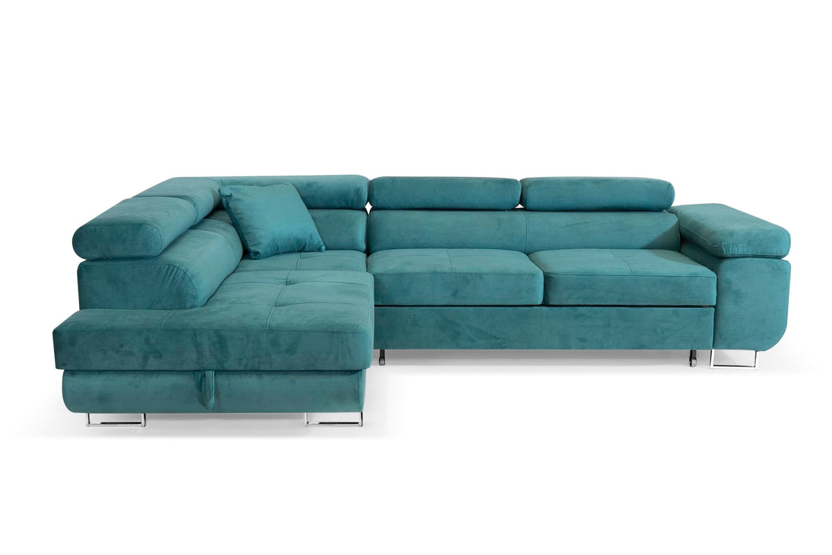 Aller L-Shaped Corner Sofa with Sleep Function