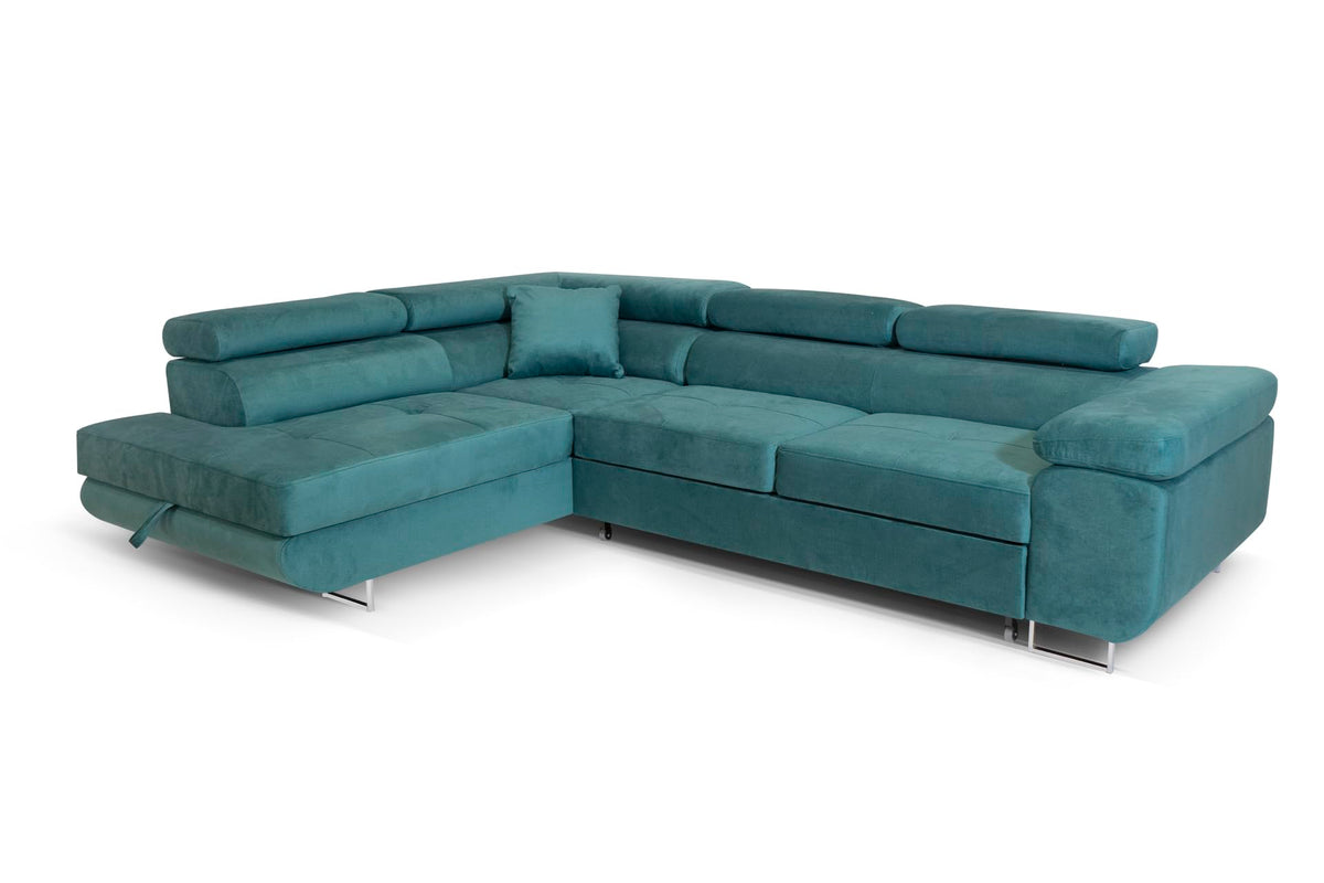 Aller L-Shaped Corner Sofa with Sleep Function