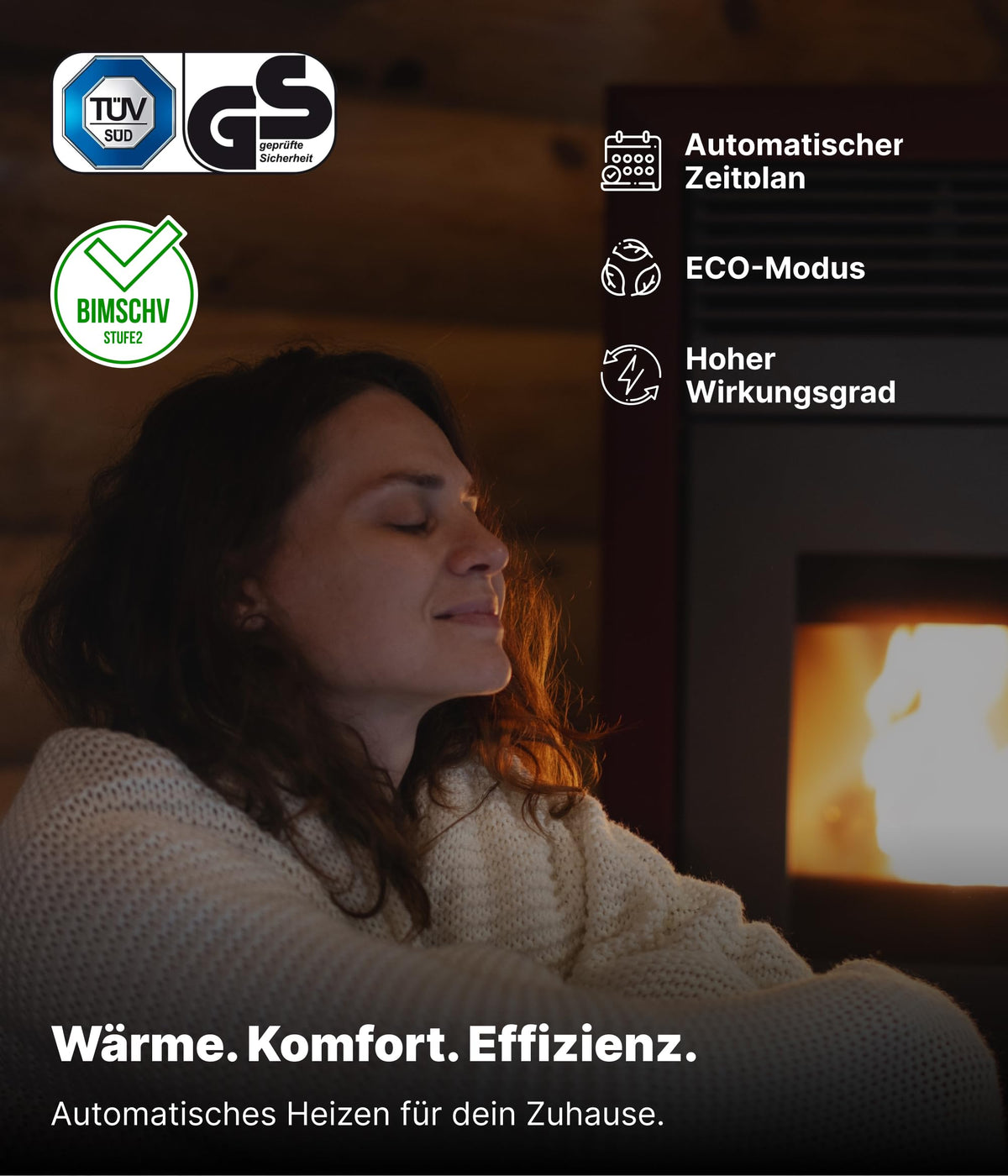 Nemaxx Pellet Stove, Pellet Fireplace