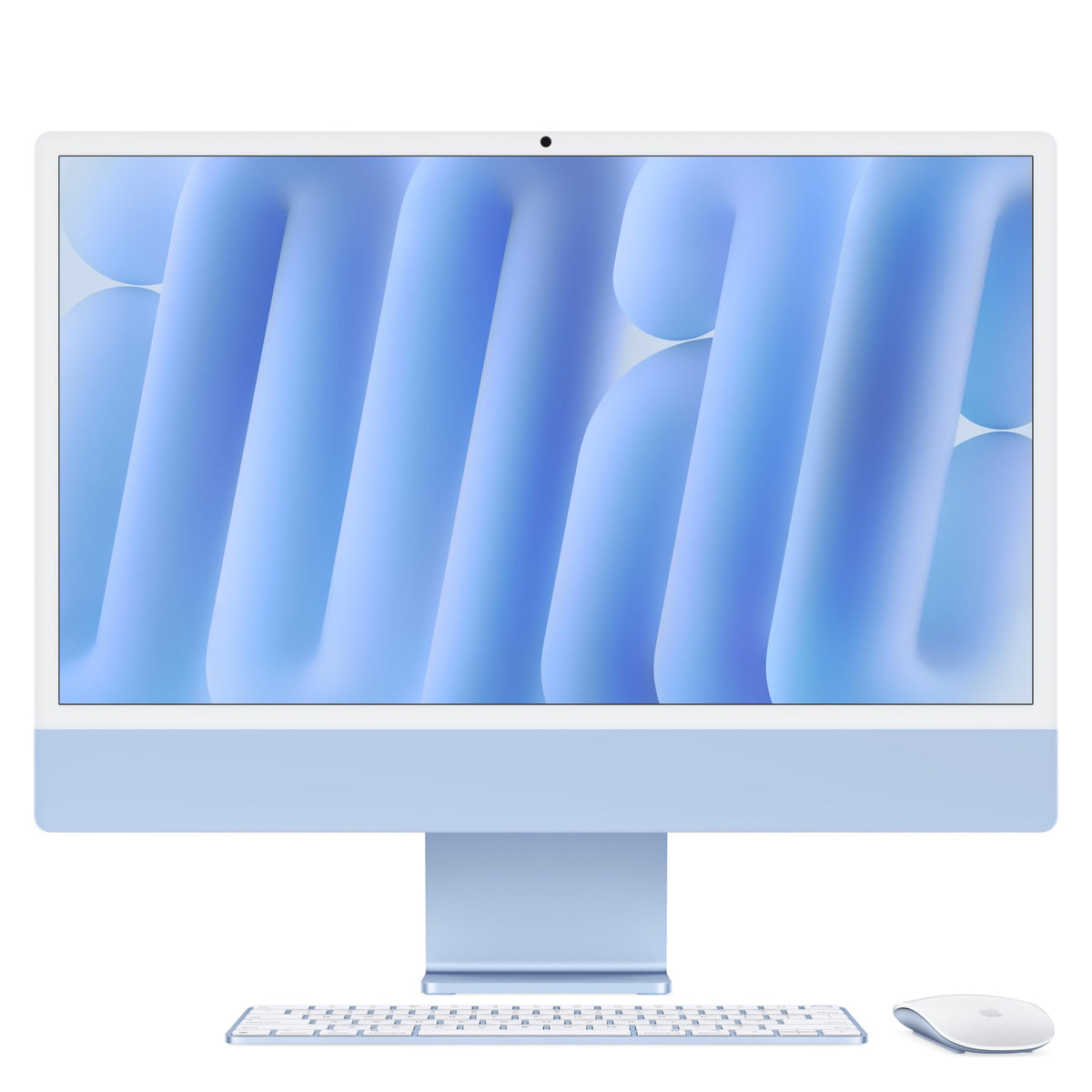 Apple iMac All-in-One Desktop Computer with M4 Chip with 10 Core CPU and 10 Core GPU: 24" Retina Display, 16GB Shared Memory, 512GB SSD Memory, Matching Accessories; Silver