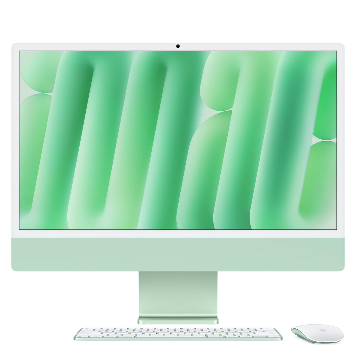 Apple iMac All-in-One Desktop Computer with M4 Chip with 8 Core CPU and 8 Core GPU: 24" Retina Display, 16GB Shared Memory, 256GB SSD Memory, Matching Accessories; Blue