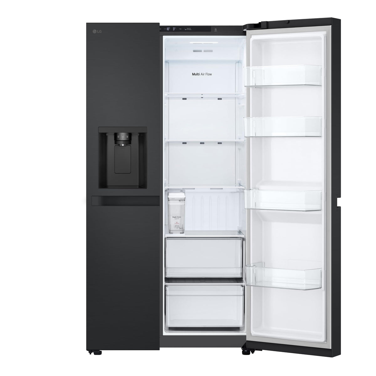 LG GSLC40PYPE Side-by-Side Kühlschrank ǀ Smart Inverter Compressor ǀ Eis- und Wasserspenderǀ Total No Frost Technologie ǀ EEK E ǀ 638 L