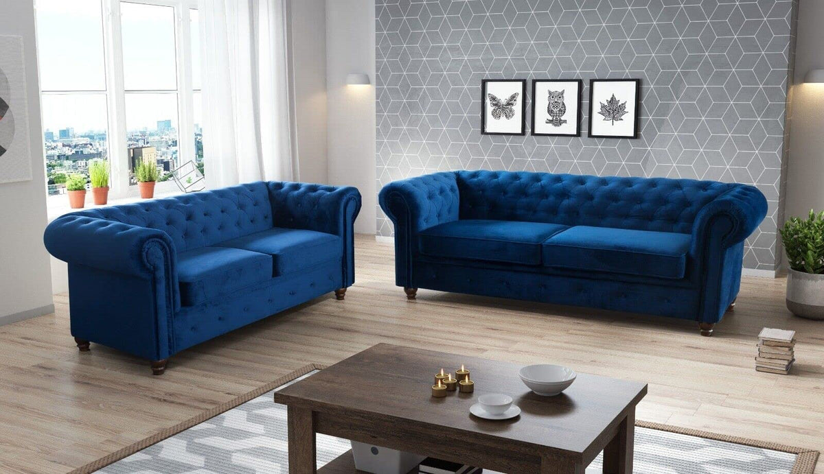 Easy4You Chesterfield Black Set