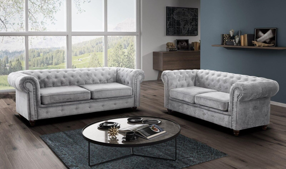 Easy4You Chesterfield Black Set