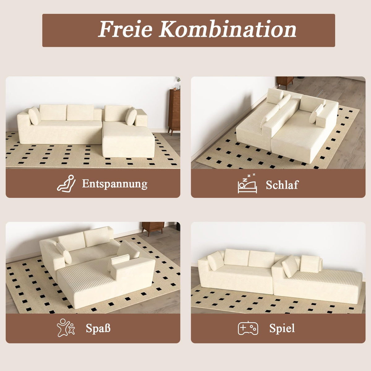 CASSILANDO Ecksofa mit Schlaffunktion