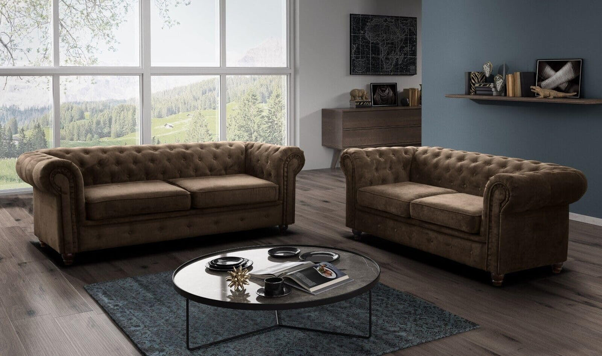 Easy4You Chesterfield Black Set