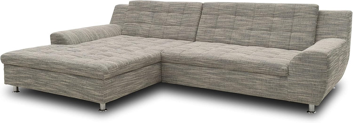 Domo Collection Morton Corner Sofa L-Shaped with Sleep Function