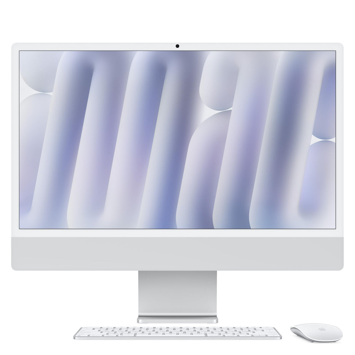 Apple iMac All-in-One Desktop Computer with M4 Chip with 8 Core CPU and 8 Core GPU: 24" Retina Display, 16GB Shared Memory, 256GB SSD Memory, Matching Accessories; Blue