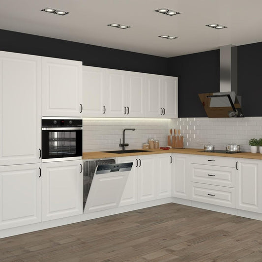 Stilo Country House Kitchen White 350 x 210 cm Fitted Kitchen Corner Kitchen Corner Kitchen
