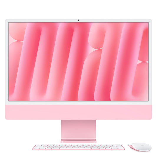 Apple iMac All-in-One Desktop Computer with M4 Chip with 10 Core CPU and 10 Core GPU: 24" Retina Display, 16GB Shared Memory, 512GB SSD Memory, Matching Accessories; Silver