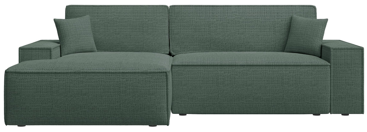 Selsey Sofa Corner Sofa Bed Couch with Storage Space Sleep Function Easy Care Polyurethane Foam L Shape Right Farese Beige Corduroy Look