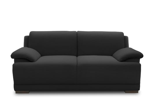 DOMO. collection Sofa Telos, 3-Sitzer Boxspringsofa, 3er Sofa mit Boxspringfederung, zeitlose Couch mit breiten Armlehnen, Polstergarnitur 218 x 96 x 80 cm (BxTxH), beige (hell)