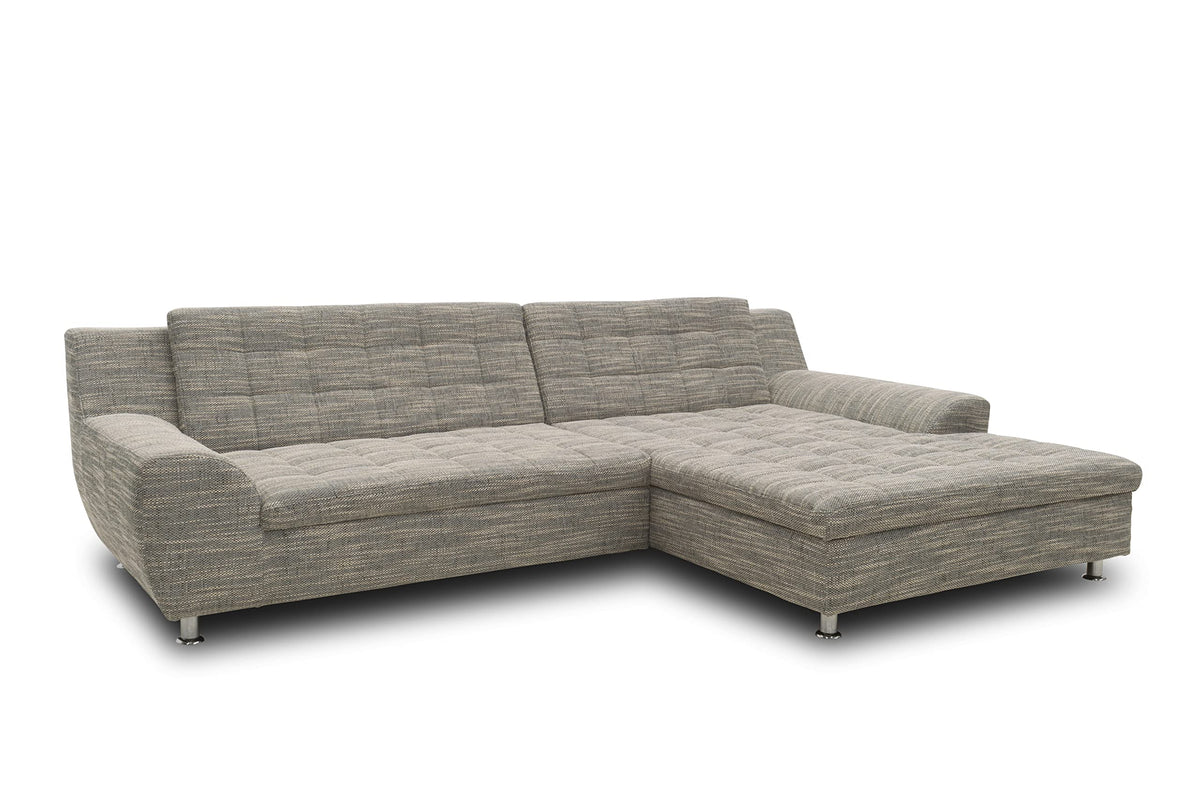 Domo Collection Morton Corner Sofa L-Shaped with Sleep Function