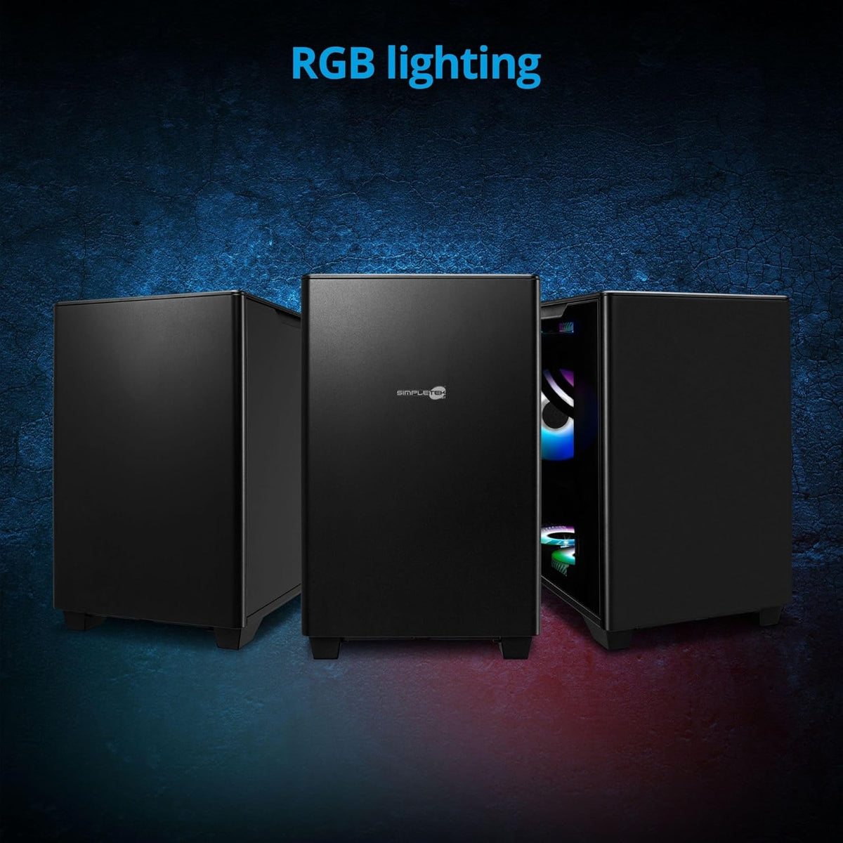 SIMPLETEK - Gaming PC with i5-14400F | 16GB DDR4 1TB SSD GPU RTX 4060 8GB WiFi 6 550W | 9x USB 1x HDMI 3x DisplayPort | Windows 11 Home