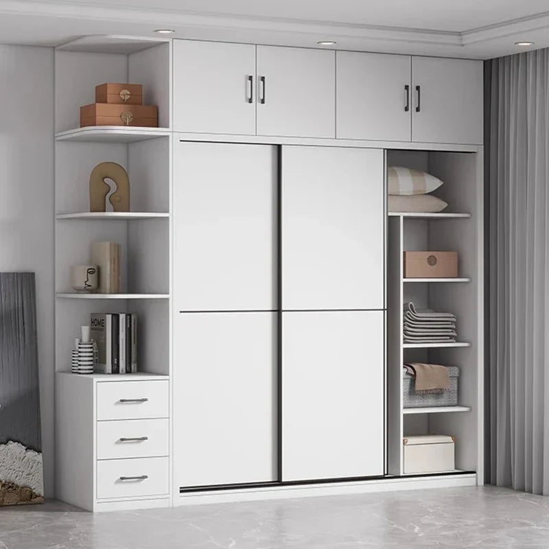 Drawers Shelves Closet Storage Organizer Bedroom Partitions Wardrobe Wooden Display Fabric Modern Guarda Roupa Home Furniture