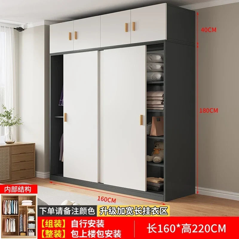 Drawers Shelves Closet Storage Organizer Bedroom Partitions Wardrobe Wooden Display Fabric Modern Guarda Roupa Home Furniture