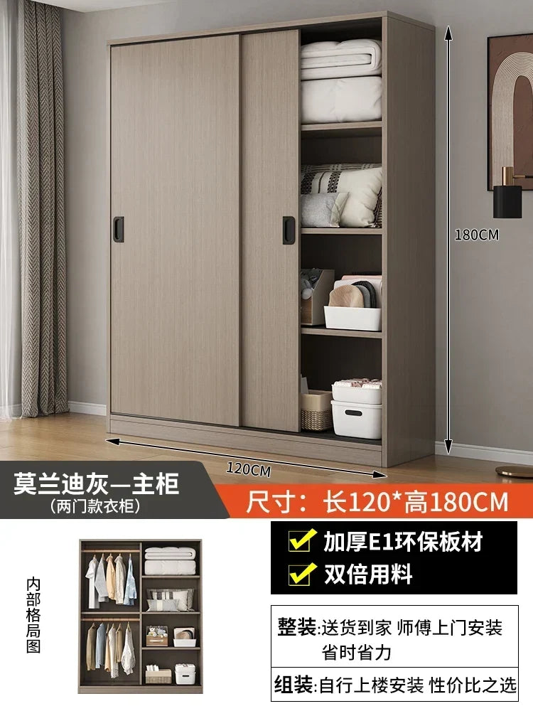 Eco White Design Wardrobes Organizer Sliding New Bedroom Closet Wardrobe Cabinets Storage Shelf Armoires De Chambre Furniture