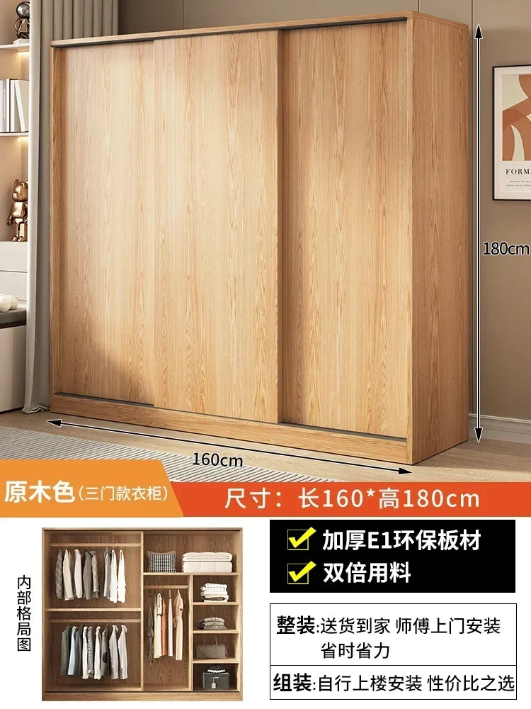 Eco White Design Wardrobes Organizer Sliding New Bedroom Closet Wardrobe Cabinets Storage Shelf Armoires De Chambre Furniture