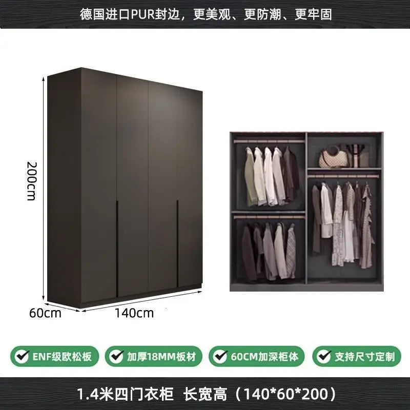 Modern Design Wordrope 2/3/4/5/6 Door Wood Clothes Sliding Wardrobe Furniture UV Bedroom Closet Wardrobes From China