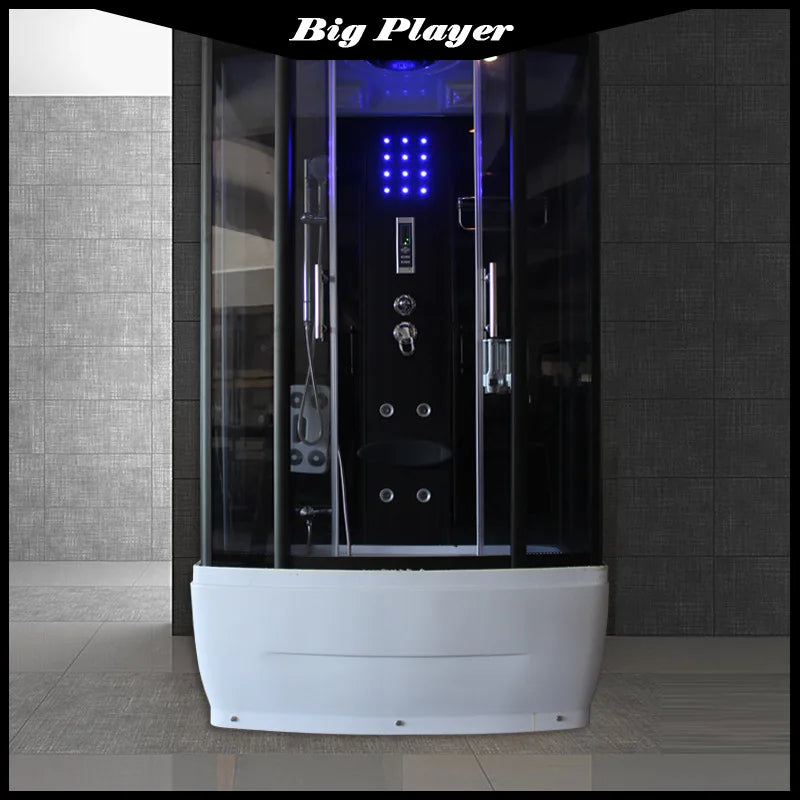 Shower Room with Steam Overall Rectangular Tempered Glass Partition Household Sliding Door Toilet Bath Room