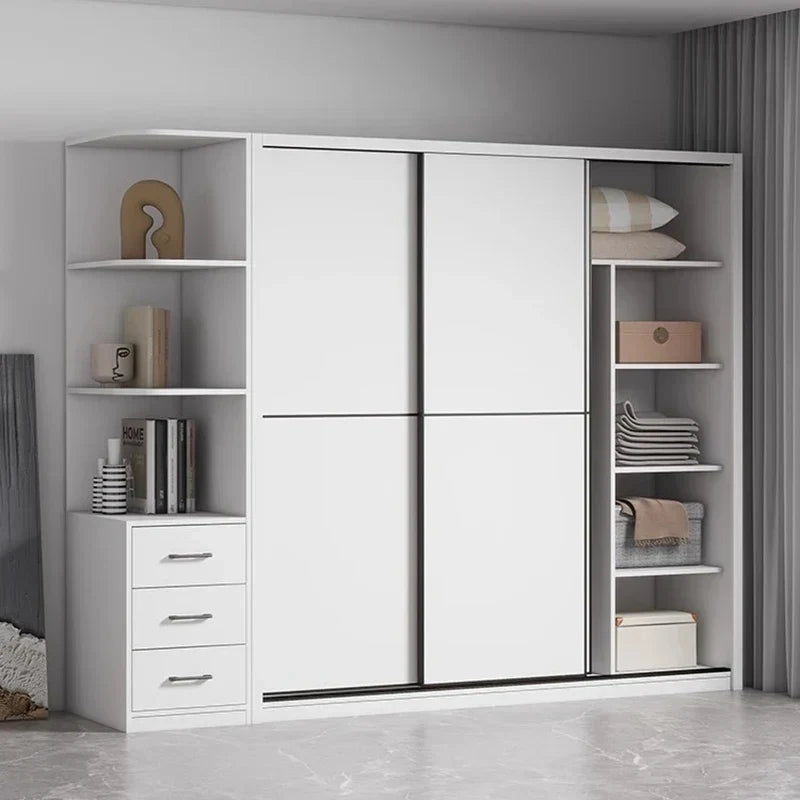 Drawers Shelves Closet Storage Organizer Bedroom Partitions Wardrobe Wooden Display Fabric Modern Guarda Roupa Home Furniture