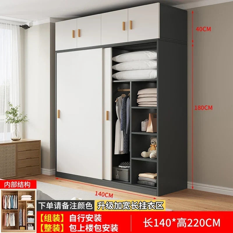 Drawers Shelves Closet Storage Organizer Bedroom Partitions Wardrobe Wooden Display Fabric Modern Guarda Roupa Home Furniture