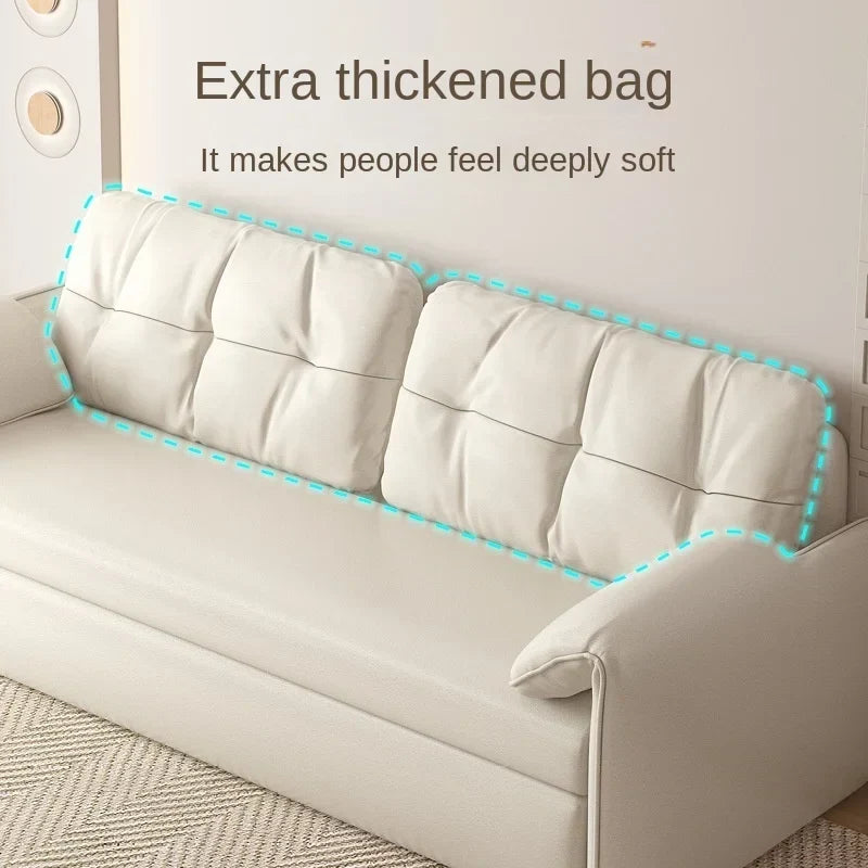 Elephant Ears Folding Sofa Bed Integrated Small Unit with Multi functional Living Room