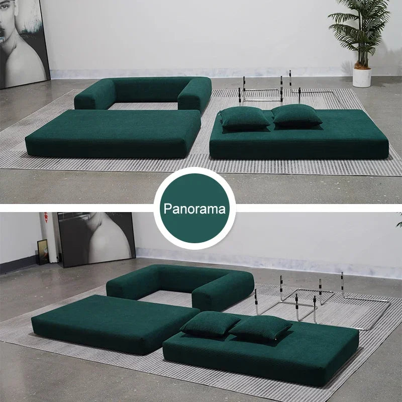 Modernes ausklappbares Ecksofa mit Schlaffunktion