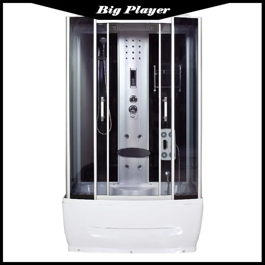 Shower Room with Steam Overall Rectangular Tempered Glass Partition Household Sliding Door Toilet Bath Room