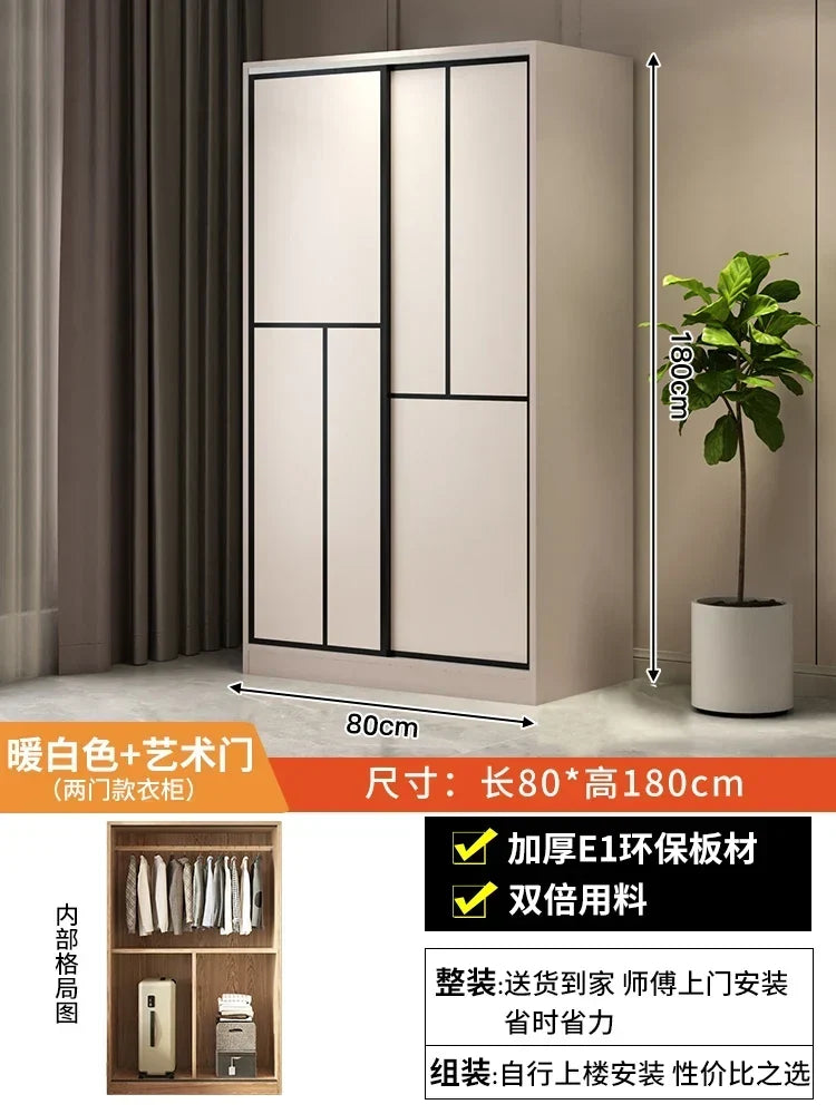 Eco White Design Wardrobes Organizer Sliding New Bedroom Closet Wardrobe Cabinets Storage Shelf Armoires De Chambre Furniture