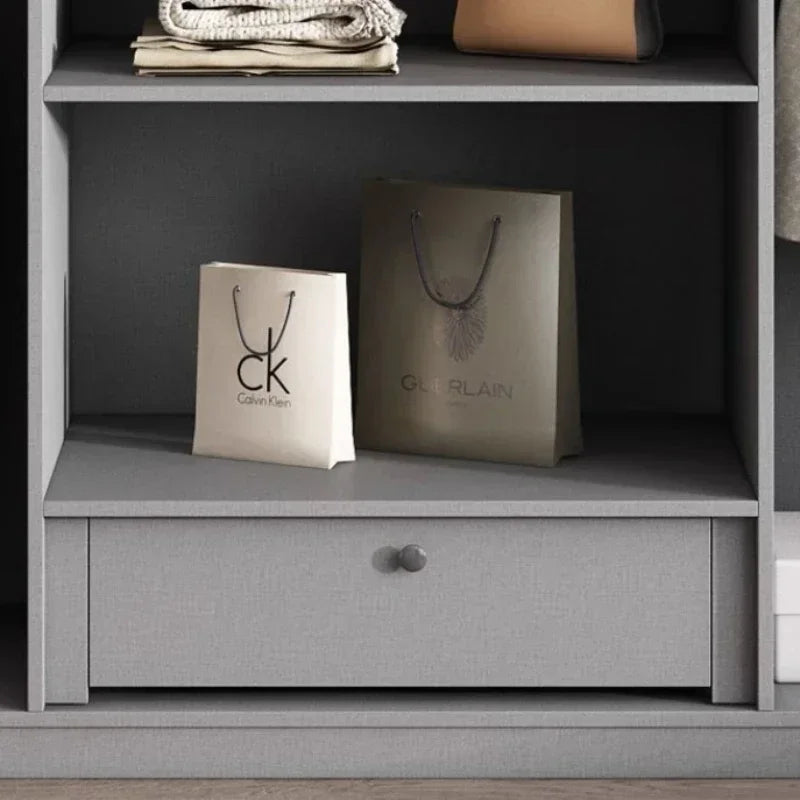 Storage Drawer Wardrobe Space Saving Multifunction Closet Systems Wardrobe Bedroom Wooden Doorsplacard De Vetement Furniture