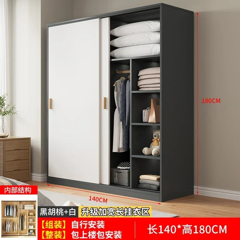 Drawers Shelves Closet Storage Organizer Bedroom Partitions Wardrobe Wooden Display Fabric Modern Guarda Roupa Home Furniture